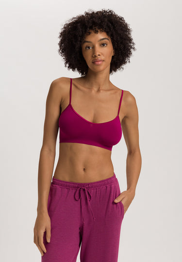 Touch Feeling Spaghetti Crop Top | Pink Tourmaline 71824-2473